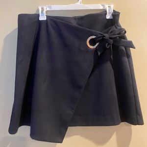 Navy wrap skirt